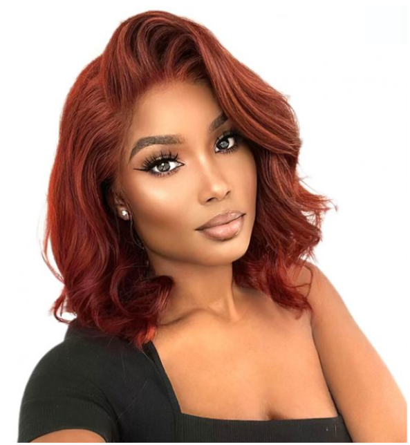 Beatrice Reddish Brown Loose Body Wave Glueless Wig