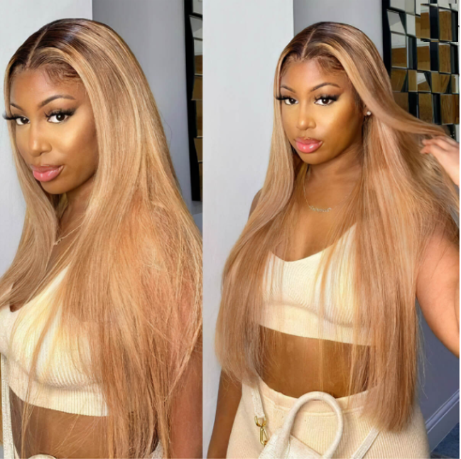 Bijou Ombre Honey Blonde Body Wave Glueless Wig