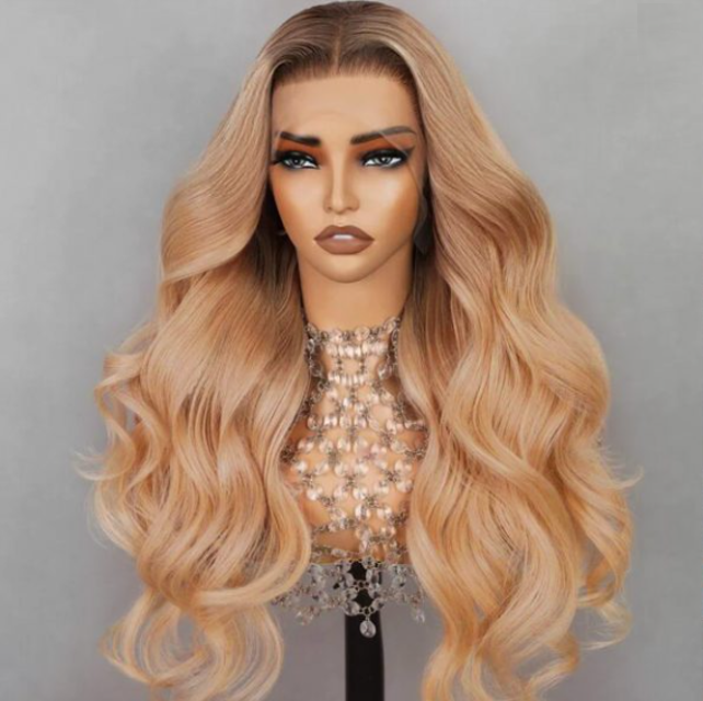 Bijou Ombre Honey Blonde Body Wave Glueless Wig