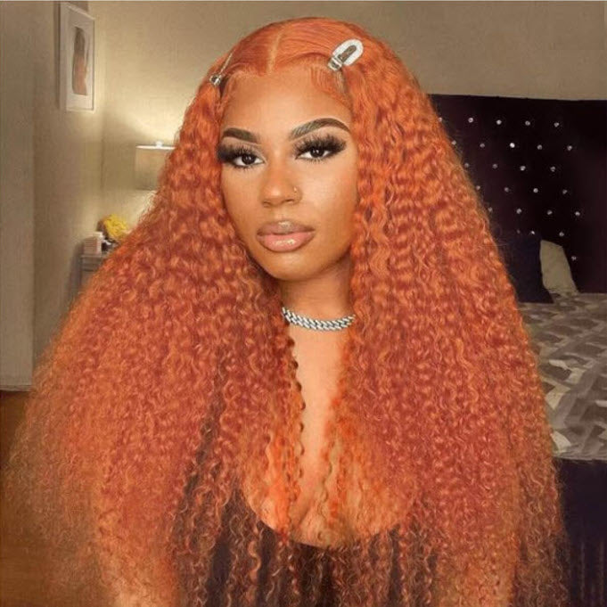 Celeste Ginger Color Curly Wig