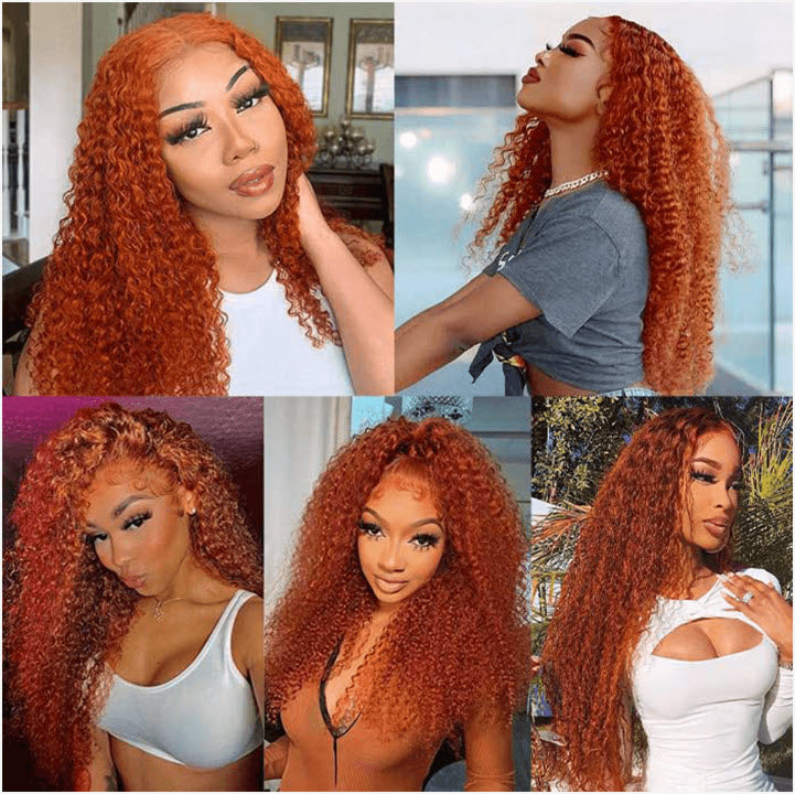 Celeste Ginger Color Curly Wig