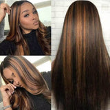 Valentina Ombre Brown Highlight Glueless Wig - True Glow Naturals
