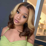 Tatiana Highlight With Skunk Stripe Body Wave Glueless Wig - True Glow Naturals