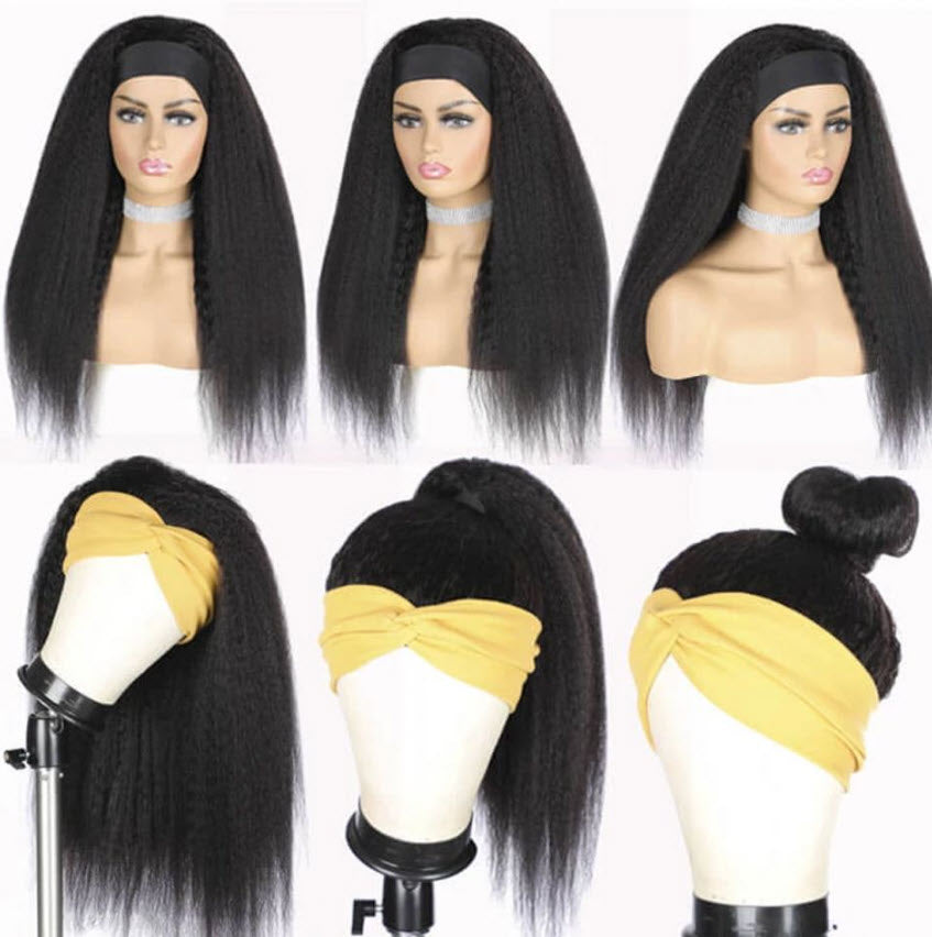Imogen Kinky Straight Headband Wig