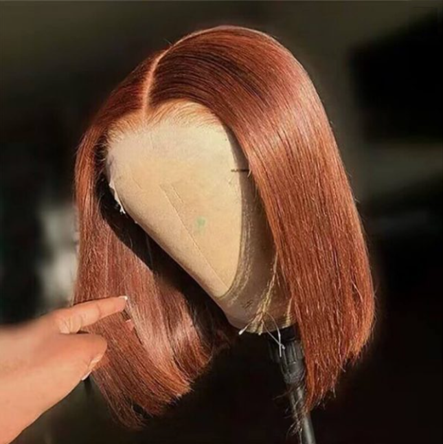 Beatrice Reddish Brown Straight Bob Glueless Wig