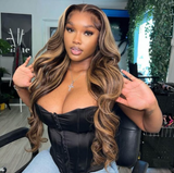 Fleur Honey Blonde Highlight Glueless Wig - True Glow Naturals