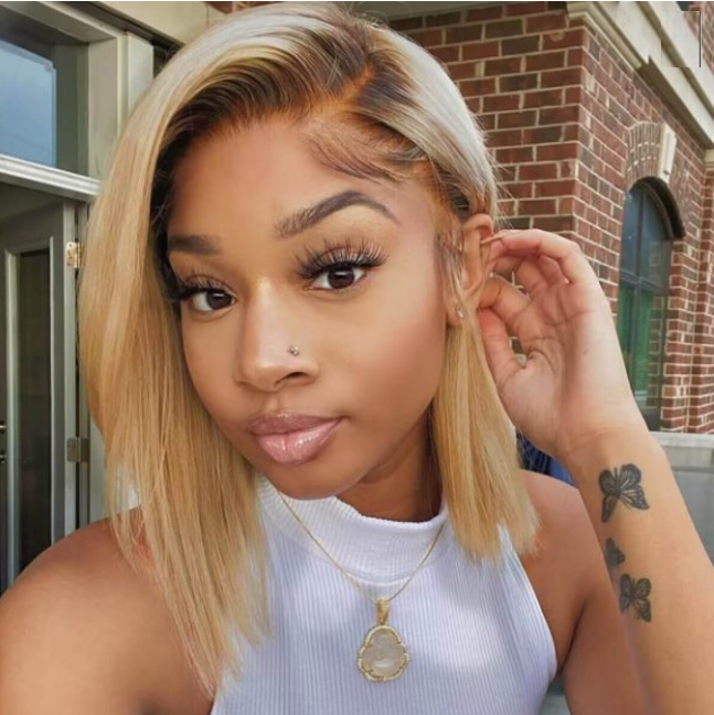 Bijou Ombre Honey Blonde Body Wave Glueless Wig