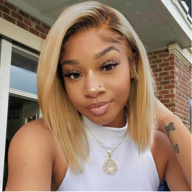 Bijou Ombre Honey Blonde Body Wave Glueless Wig