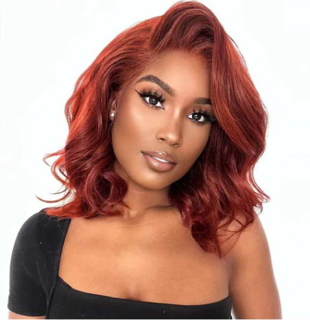 Beatrice Reddish Brown Loose Body Wave Glueless Wig
