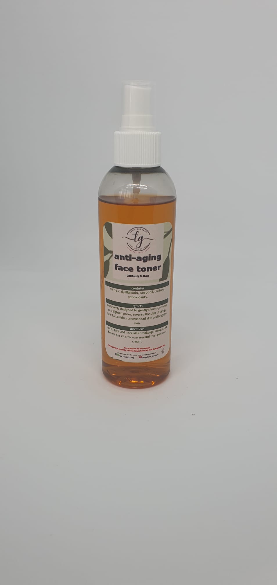 Brightening Anti-Aging Cleanser And Toner (200ml) - True Glow Naturals