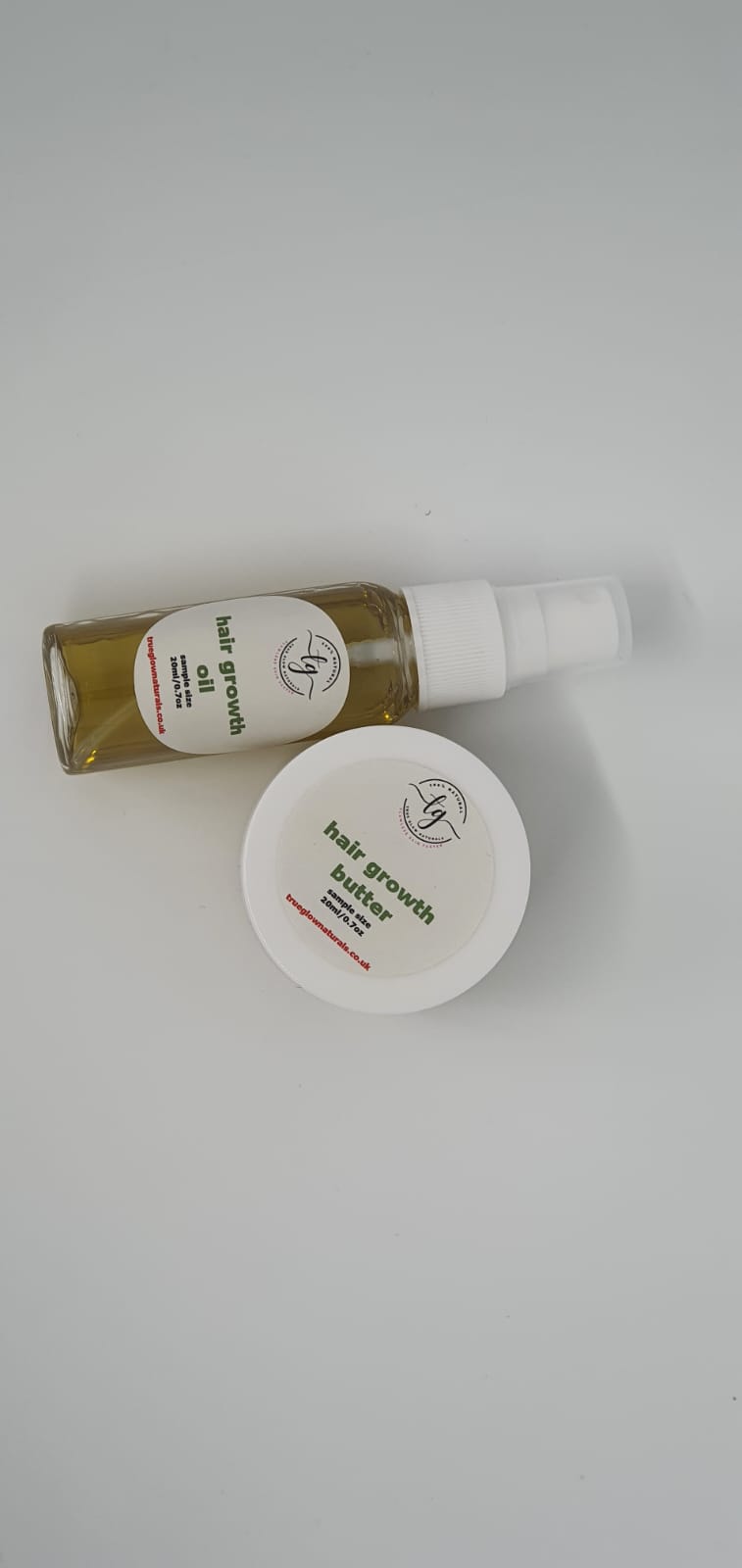 Sample Hair Growth Set  -  Sweet Almond Oil - True Glow Naturals