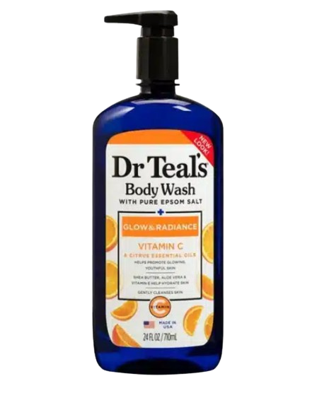 Dr. Teal's, Body Wash With Pure Epsom Salt, Glow & Radiance, 24 fl oz (710 ml) - True Glow Naturals
