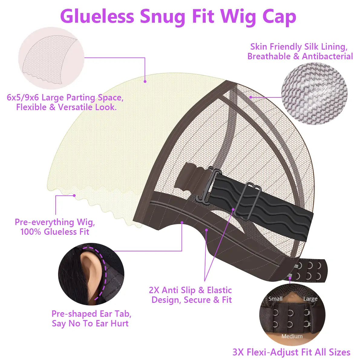 Nia Body Wave Copper Brown Glueless Wig