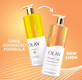 Olay Vitamin C B3 Hydrating Body Wash & Olay Vitamin C Brightening Body Lotion - True Glow Naturals
