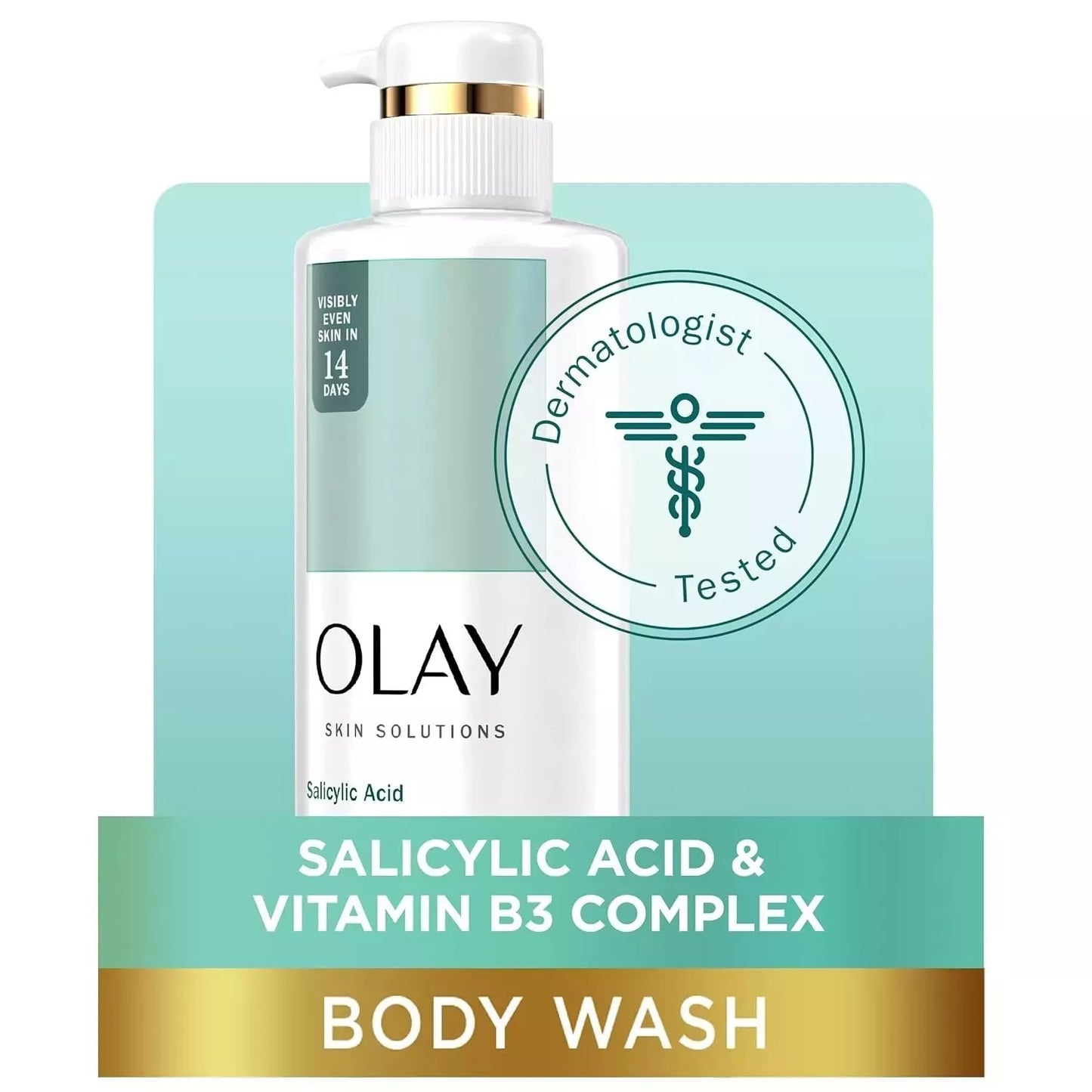 Olay Exfoliating Salicylic Acid Body Wash (530ml) - True Glow Naturals