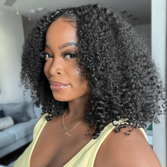 Alexandra Kinky Curly Bob Glueless Wig