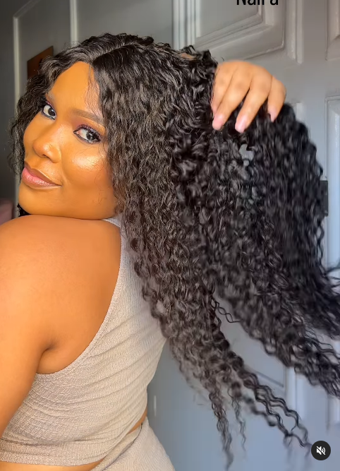 Soft Caribbean Wave Human Hair Blend Wig 22 Inches