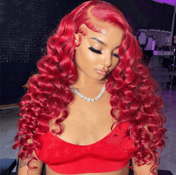 Cecelia Redwine Colour Deep Wave Wig