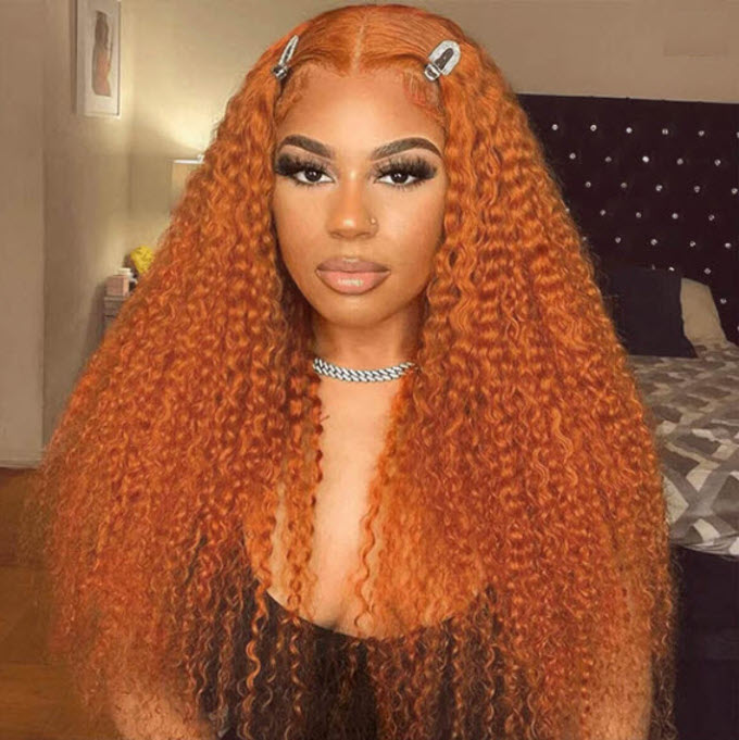 Celeste Ginger Color Curly Wig