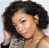 Chanel Pixie Cut Short Bouncy Water Wave Wig - True Glow Naturals