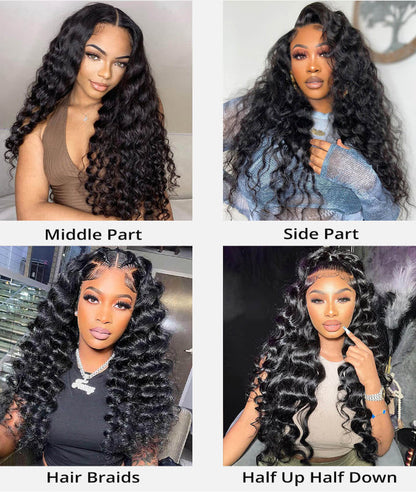 Cordelia Brazilian Loose Deep Wave Wig - True Glow Naturals