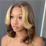Tatiana Highlight With Skunk Stripe Body Wave Glueless Wig - True Glow Naturals