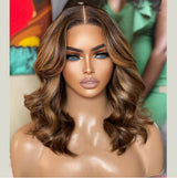 Theodora Honey Blonde Bob Loose Body Glueless Wig - True Glow Naturals