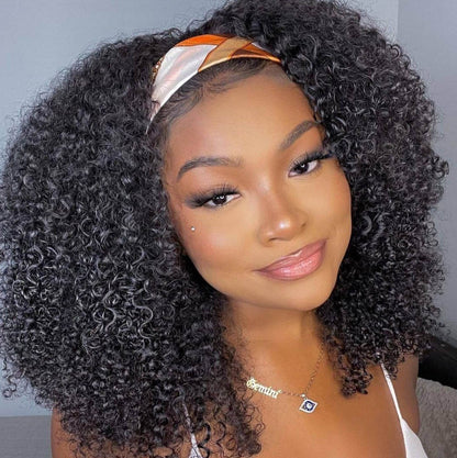 Gabriella Kinky Curly Headband Wig - True Glow Naturals