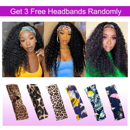 Gabriella Kinky Curly Headband Wig - True Glow Naturals