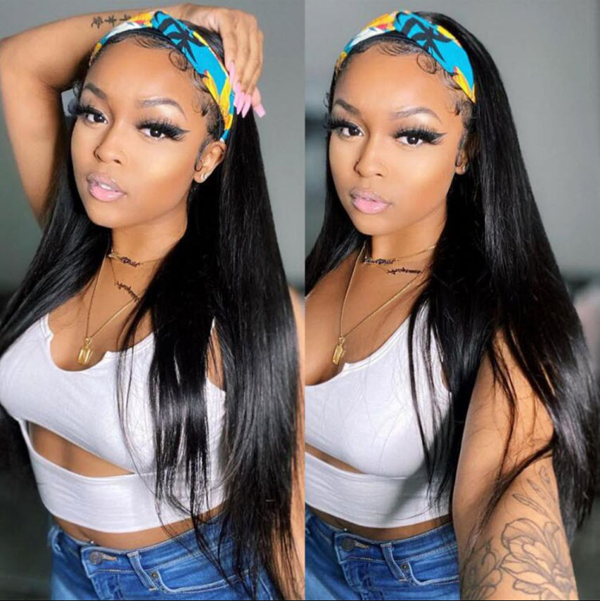 Georgiana Straight Hair Headband Wig - True Glow Naturals