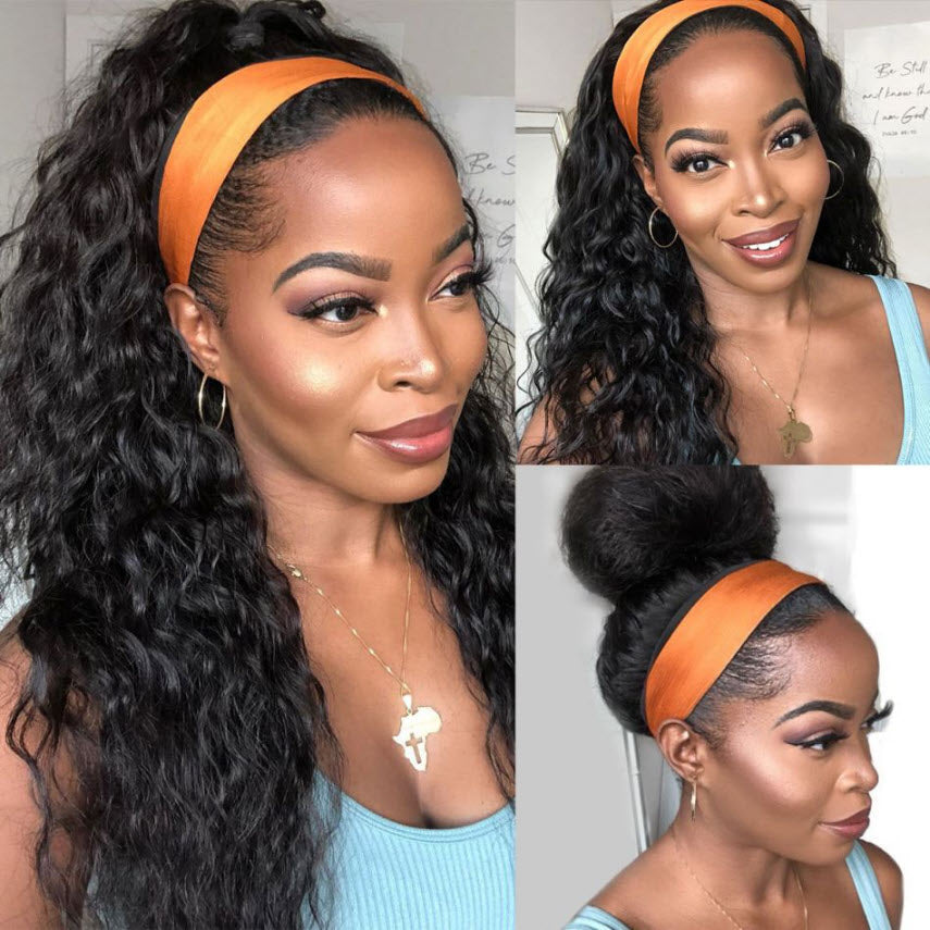 Harriet Water Wave Headband Wig