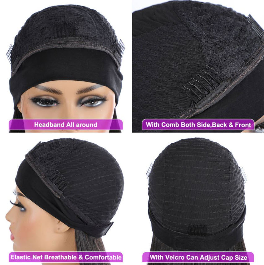 Harriet Water Wave Headband Wig