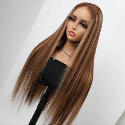 Fleur Honey Blonde Highlight Glueless Wig - True Glow Naturals