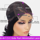 Angelica C Side Part Straight Bob Glueless Wig - True Glow Naturals