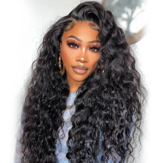 deep wave wig, loose deep wave wig, glueless wig, wavy human hair wig, natural looking wig, body wave wig, everyday wig, women wave wig, lightweight wig, soft wave wig, fashion wig, easy wear wig
