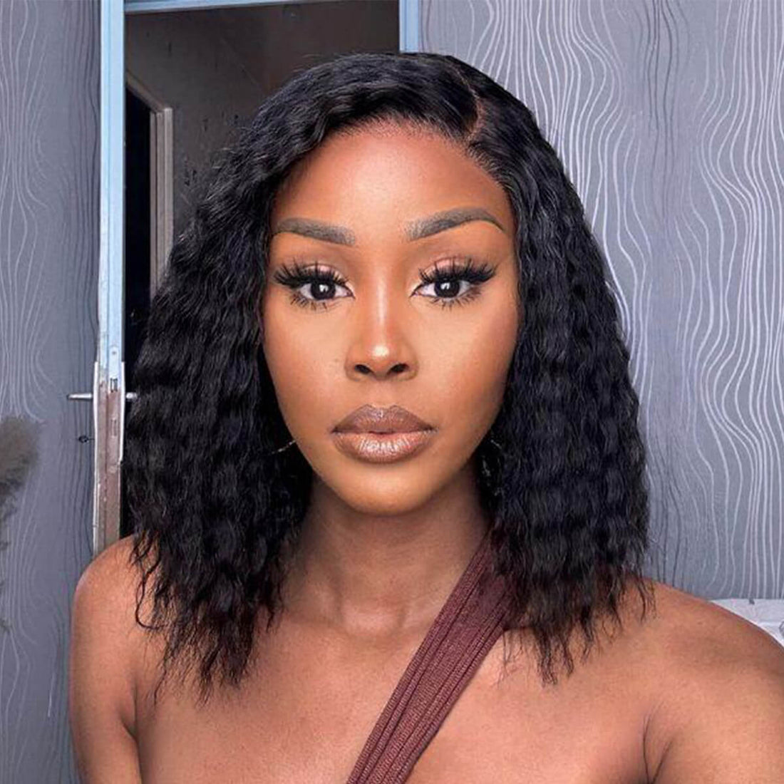 bohemian curly wig, wear and go wig, curly glueless wig, natural curly wig, boho curly wig, everyday wig, curly hair wig, lightweight wig, women curly wig, natural looking wig, easy wear wig, voluminous curly wig