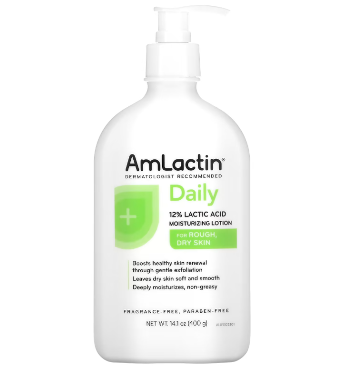 AmLactin, Daily Moisturizing Lotion, Fragrance Free, 14.1 oz - 400 g - True Glow Naturals