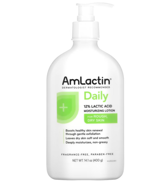 AmLactin, Daily Moisturizing Lotion, Fragrance Free, 14.1 oz - 400 g