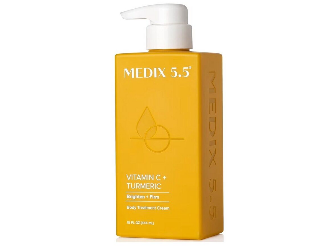 Medix 5.5, Body Treatment Cream, Vitamin C + Turmeric, 15 fl oz (444 ml) - True Glow Naturals