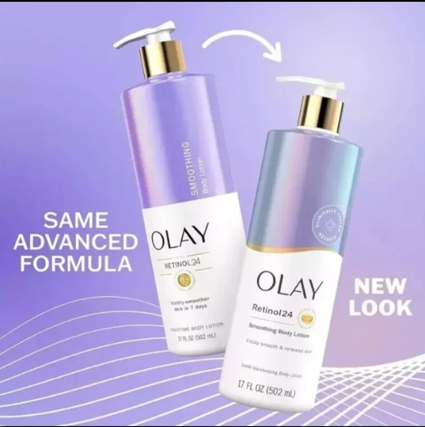 Olay Retinol B3 Hydrating Body Wash &amp; Olay Retinol Body Lotion - True Glow Naturals