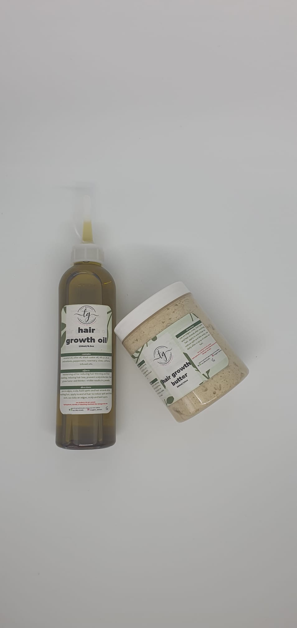 Hair Growth Set -  Sweet Almond Oil - True Glow Naturals