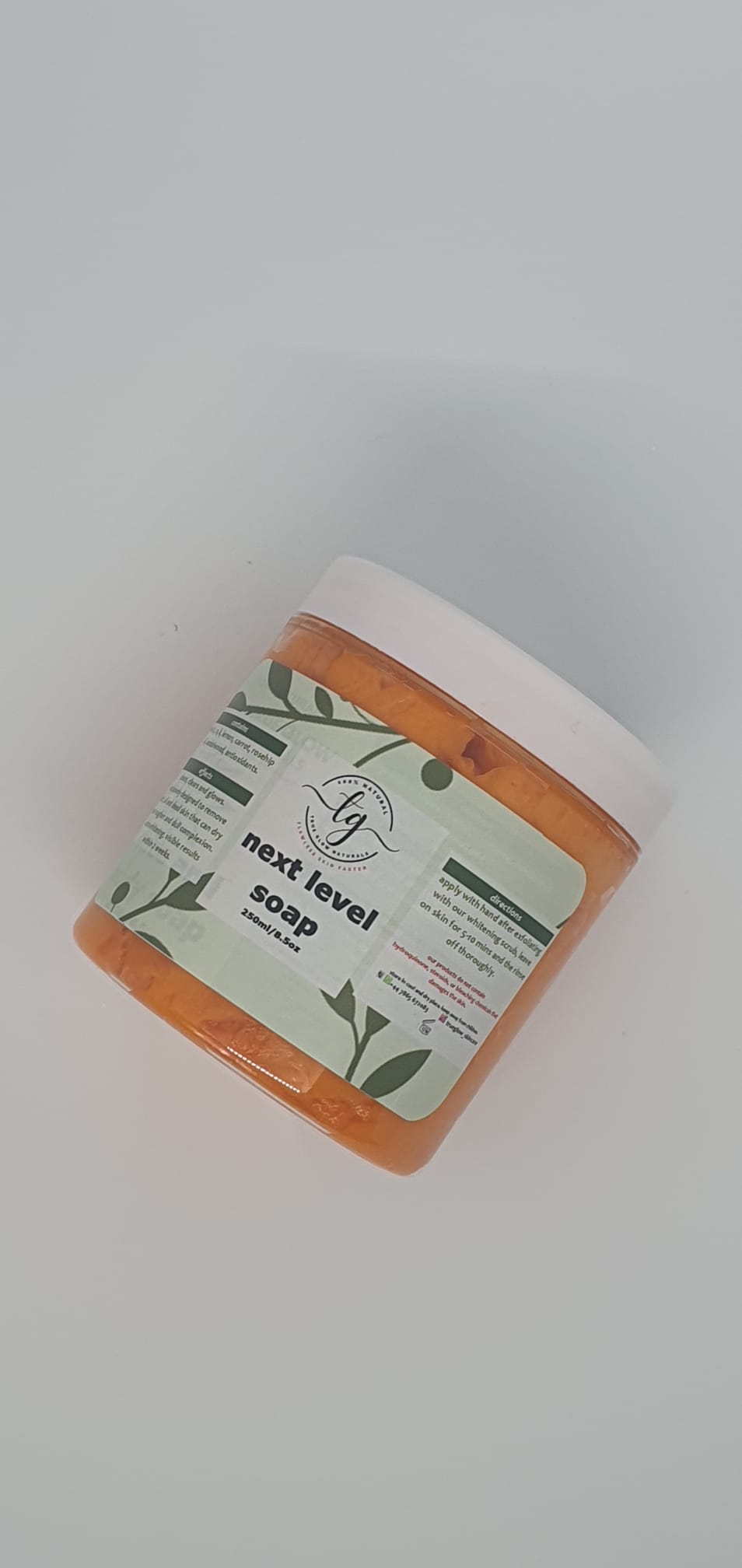 Next Level Face And Body Soap (250ml) - True Glow Naturals