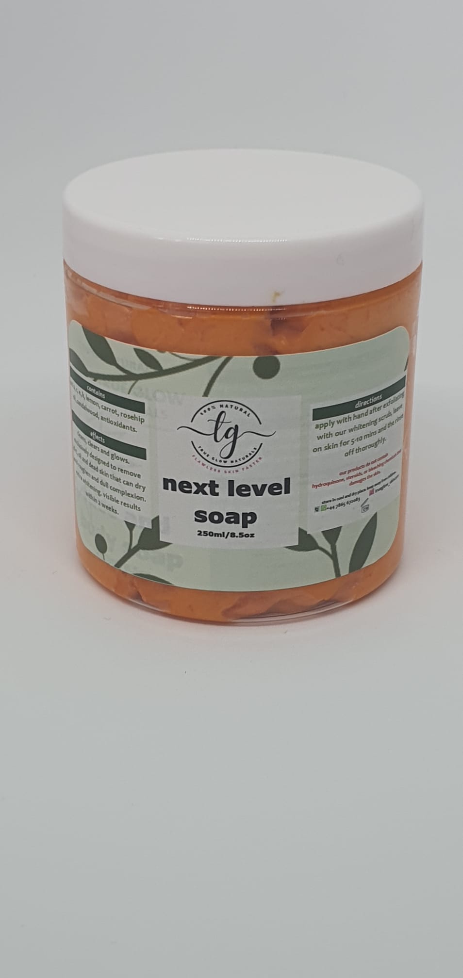 Next Level Face And Body Soap (250ml) - True Glow Naturals