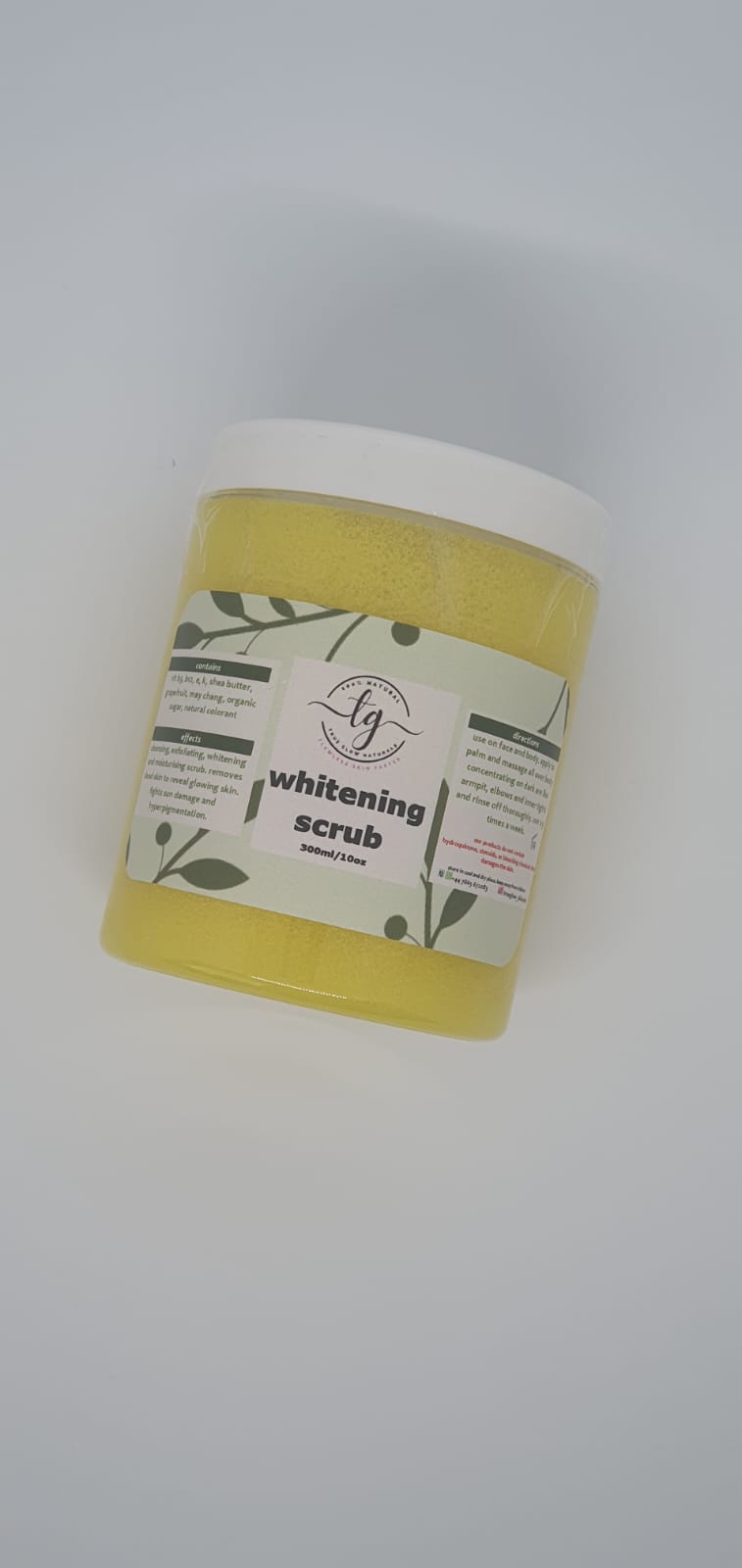 Brightening Face And Body Scrub (300ml) - True Glow Naturals