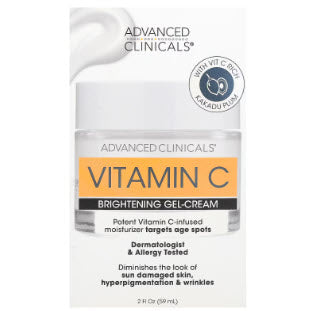 Advanced Clinicals, Vitamin C, Brightening Gel-Cream, 2 fl oz (59 ml)