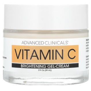 Advanced Clinicals, Vitamin C, Brightening Gel-Cream, 2 fl oz (59 ml) - True Glow Naturals