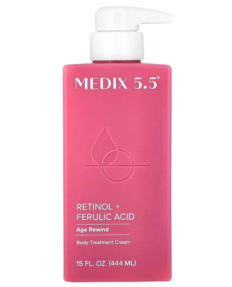 Medix 5.5, Body Treatment Cream, Retinol + Ferulic Acid, 15 fl oz (444 ml)