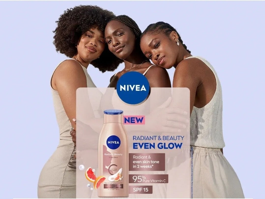 NIVEA RADIANT &amp; BEAUTY EVEN GLOW LOTION 400ML - True Glow Naturals