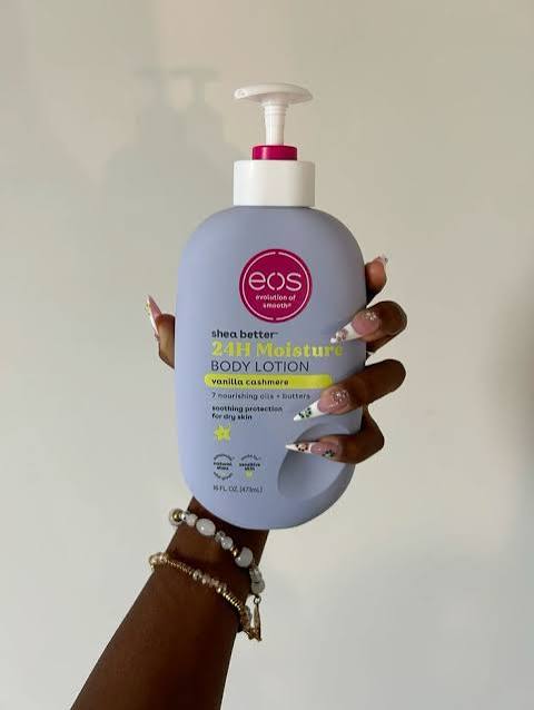 eos Shea Butter Body Lotion Vanilla Cashmere 473ml - Ultimate Moisture Hydration - True Glow Naturals