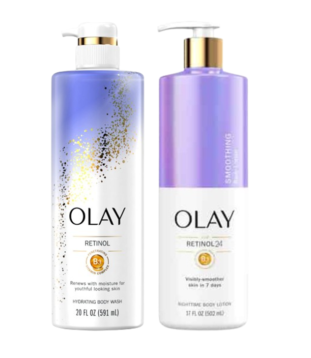 Olay Retinol B3 Hydrating Body Wash & Olay Retinol Body Lotion